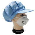 Unisex Polyester Dust Free Stripe ESD Anti-static Safety Peaked Cap for Cleanroom